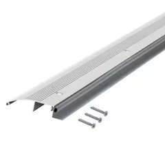 M-D Building 3-1/2 in. x 3/4 in. x 36 in. Silver Aluminum and Vinyl Low-Profile