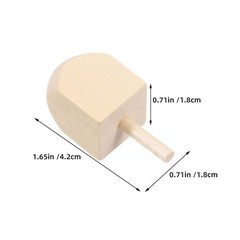 15pcs Unfinished Wooden Dreidels – Blank Wood Craft Hanukkah