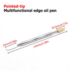 Dual Head Leather Edge Dye Pen Applicator Speedy Paint Roller DIY Craft Tool