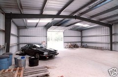 Steel Factory Mfg 50x75x14 Metal Frame I-beam Workshop Storage Garage Building