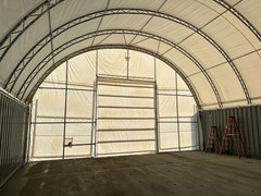 40x40x15 Dual Truss *HEAVY DUTY* 30oz PVC Fabric Container Shelter/ No Welding!