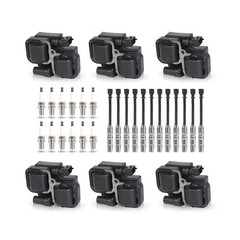 ENA Set of 6 Ignition Coil with 12 Iridium Spark Plug and Wire Set Compatible…