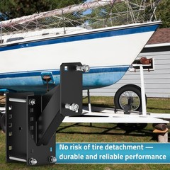 PAULINN Trailer Spare Tire Mount, Bundle with 10FT RV Camper Sewer…
