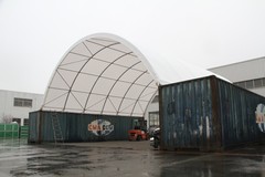 20’x20’x6.6′ 15oz PVC Canvas Fabric Building Shipping Container Canopy Shelter
