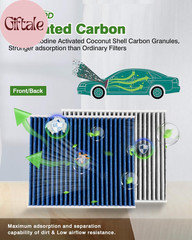 Cabin & Engine Air Filter Fit for Toyota Tacoma V6 2016-2023 Activated Carbon Ca