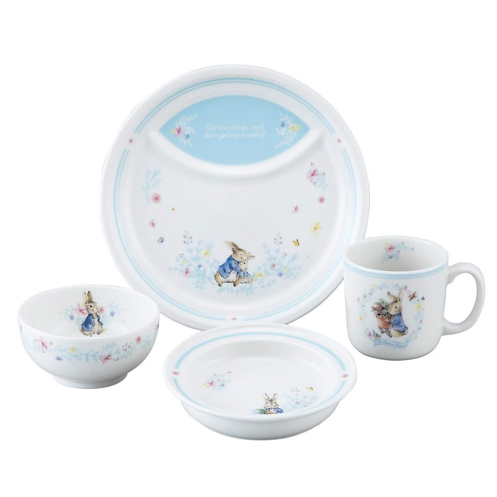 NEW Yamakasyoten PR490-113 Peter Rabbit Wreath Tableware Set o