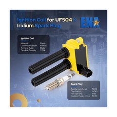 ENA 8 Ignition Coil Pack 16 Iridium Spark Plug Compatible with Chry… Fast Ship
