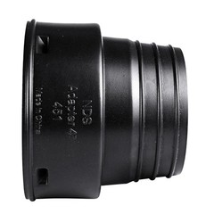 NDS 451 HDPE Corrugated Adapter, 4-Inch, for Spigot X 4 inch 4 Inch, Black