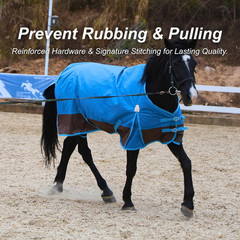 420D Ripstop Lightweight Horse Turnout Sheet, No Fill, Water-Resistant & Breatha