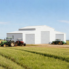 42’x30’x13′ Metal Garage Shed Barn Outdoor Storage Heavy Duty Galvanized Steel