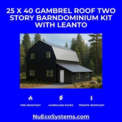 Florida HURRICANE RATED Gable 2 Story Galvanized Steel Barndominium Home Kit
