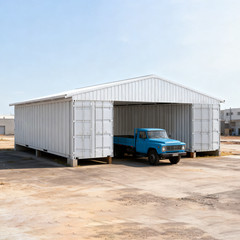 40x36x13′ Shipping Container Roof Kit Heavy Duty Steel Shelter No Containers