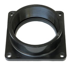 Valterra T1007 Flanged Valve Fitting – 3″ Female Thread Female, Black