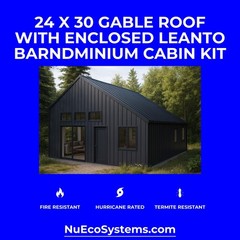 Florida HURRICANE RATED Gable 2 Story Galvanized Steel Barndominium Home Kit