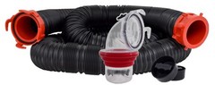 Valterra 15-Foot Dominator RV Sewer Hose Kit, Universal Sewer Hose for RV Cam…