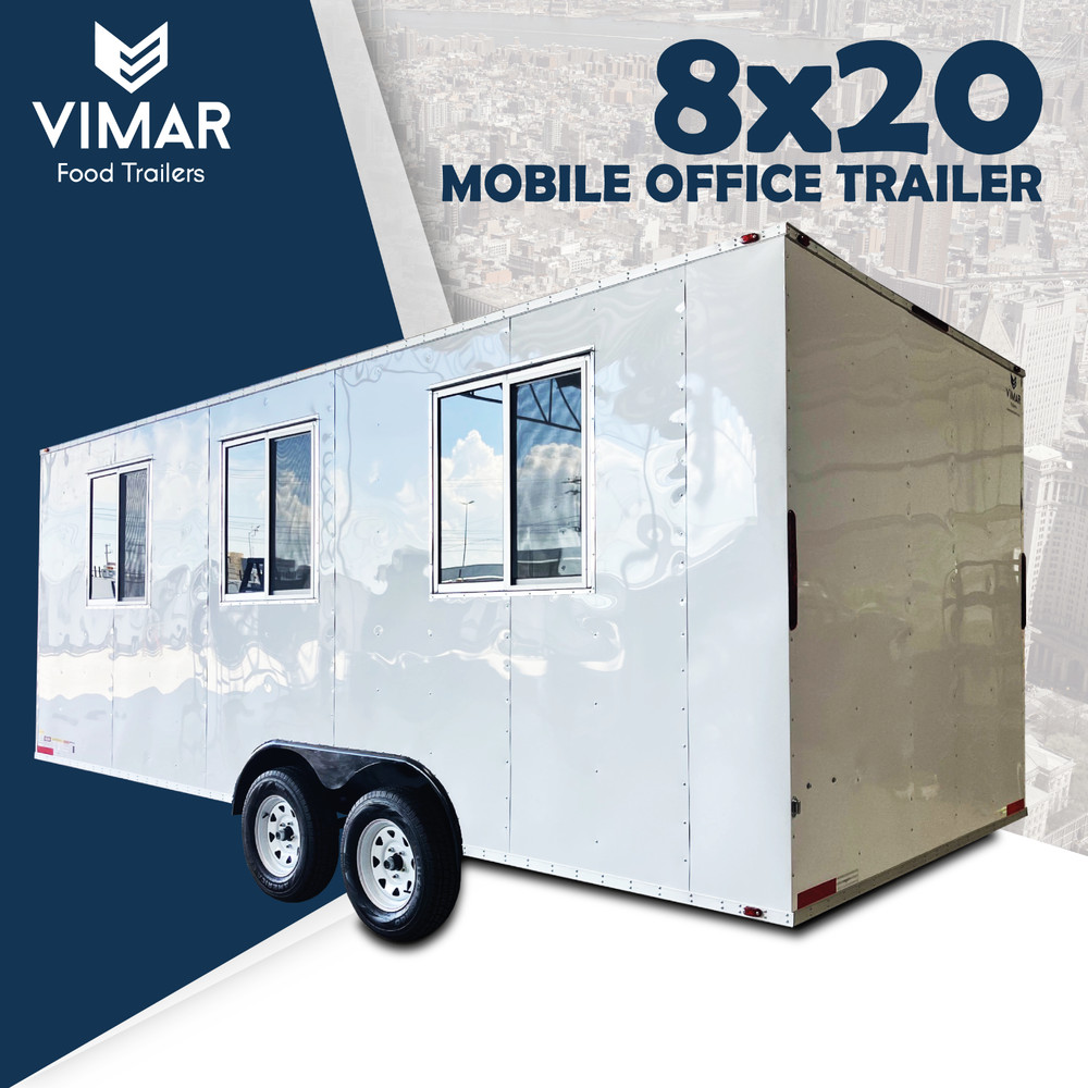 8×20 New Mobile Modular Jobsite Office Trailer, Custom Trailer Mfr. 8×22 8×24