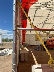 40x80x24 DUAL TRUSS *21oz PVC* Canvas Fabric Storage Building Shelter Barn Shop