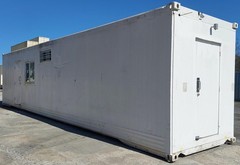 40′ Ground Level Jobsite Office with Restroom Mobile Container Trailer | Atlanta