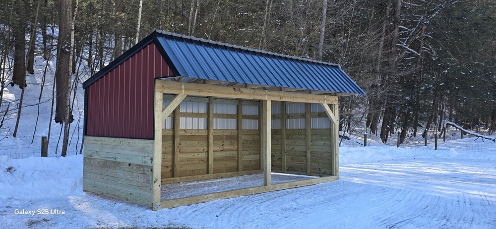 Horse Run-in – Livestock Shelter – Goat Shed – Sheep Shed 10×20