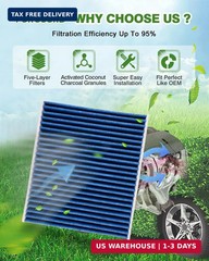 Cabin & Engine Air Filter Kit Fit for Dodge Durango 2011-2026, Jeep Grand Cherok