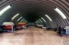 Steel Factory Mfg Q41x80x16 Metal Prefab Arch Quonset Storage Building Kit