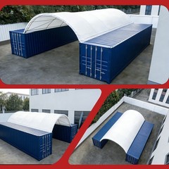 40x20x6.5FT Single Truss Heavy Duty PVC Fabric Container Shelter Canopy Building
