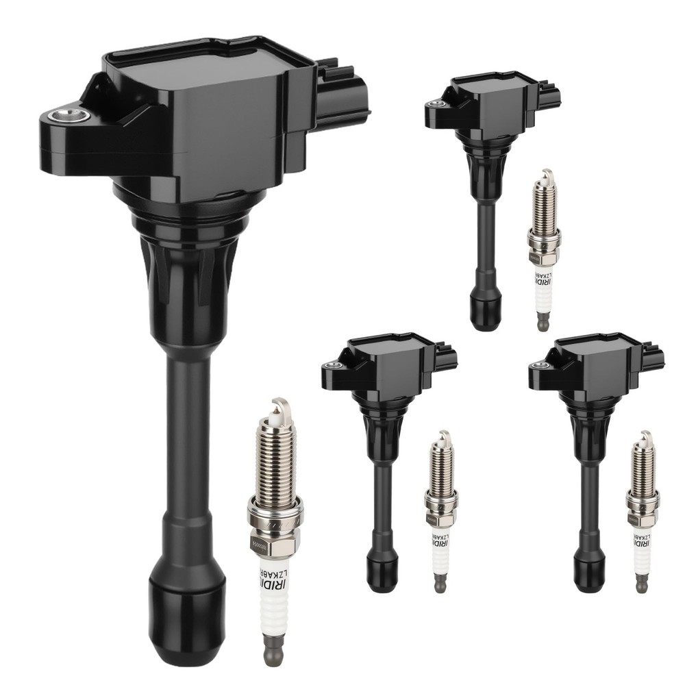 UF549 Ignition Coil Pack and Iridium Spark Plugs Set of 4 For Nissan Sentra A…