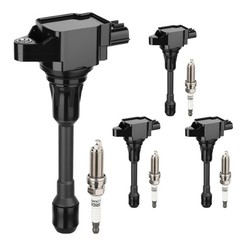 UF549 Ignition Coil Pack and Iridium Spark Plugs Set of 4 For Nissan Sentra A…
