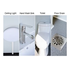 ADA Portable Restroom Handicap Accessible Toilet w/ Sink Light Vent Fan Outdoor