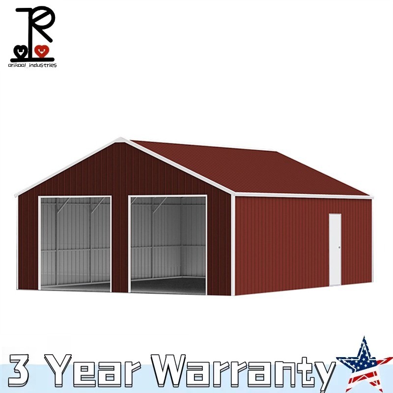 33′ x 25′ x 14′ Outdoor Storage Shed Reinforced Steel Structure Barn Car Garage