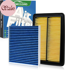 Cabin & Engine Air Filter Fit for Nissan Rogue 2.5L (2014-20), Rogue 2.0L Hybrid