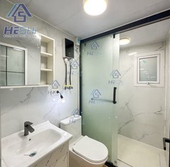 HESHI Modular Home 40x10x20ft 1 Bed 1 Bath Wood/Metal Dual Pane Windows