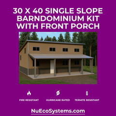 CALIFORNIA FIRE RESISTANT 30 X 50 STEEL BARNDOMINIUM / HOUSE KIT