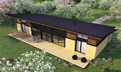 1650 SQ.FT ECO SOLID TIMBER AIRTIGHT PANEL HOUSE KIT MASS WOOD (CLT) HOME PREFAB