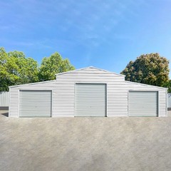 42x30x13FT Heavy Duty Garage Reinforced Steel Barn Shed for Farm Use 1260 sq.ft.