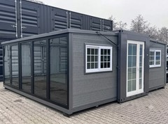 19x20ft Expandable Foldable Prefab Mobile House Container W/ BATHROOM+SHOWER