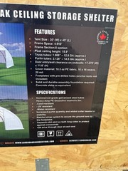 30x40x15 11 oz PE Fabric Canvas Storage Shelter Building 12′ Doors