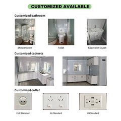 Factory Price Expandable Folding House Leak Proof Prefab Villa