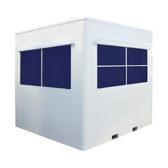 6.8 x 6.8 Prefabricated Portable Modular Guard Shack Cabin Gate Booth