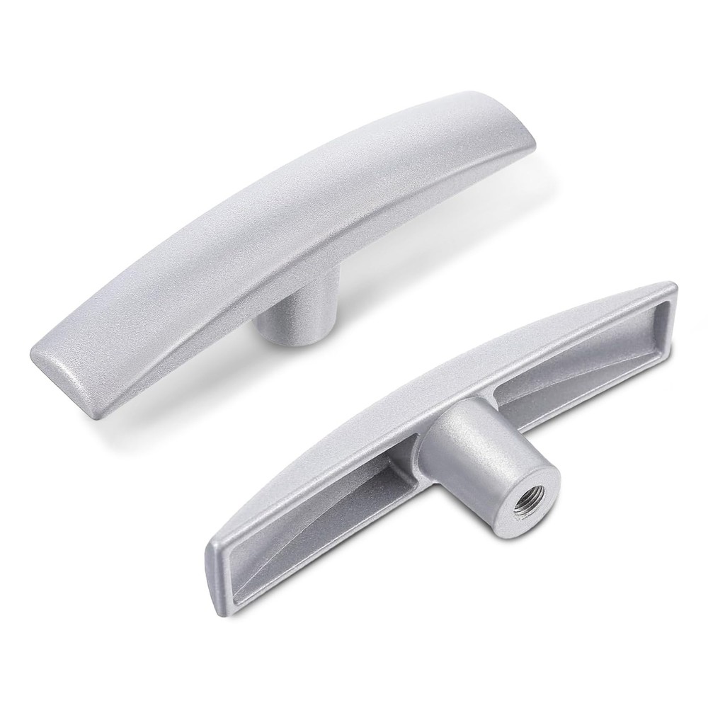 Tecledsn 2PCS RV Waste Water Valve Handles, Tank Handles Silver