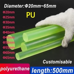 Pu Polyurethane Round Rod Solid Bar Plastic Elastic Dia.20mm-65mm Shock Absorber