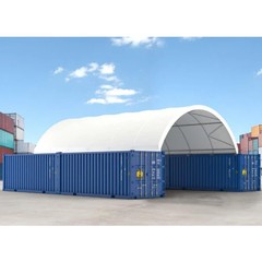 20×40 (10 oz PE) Shipping Container Mounted Selter Fabric Canvas Storage Canopy