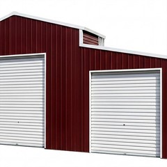 42’x30’x15′ Metal Garage Shed Barn Outdoor Storage Heavy Duty Galvanized Steel