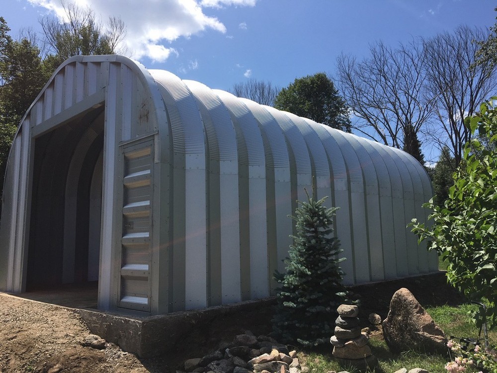 25x20x13 Engineered Steel Building Kit | DuroSPAN Clear-Span Arch with End Walls