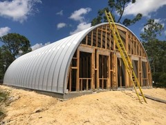 32x50x17 DuroSPAN Steel Building Quonest Home Homested Open Ends DIY Off Grid