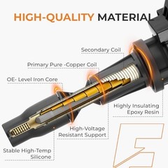 Ignition Coil Spark Plug Kit Hyundai Sonata Kia Optima