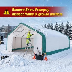 20’x40’x12′ Single Truss Storage Shelter 15oz PVC Fabric Hoop Building |Durable