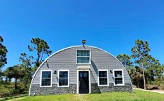 32x50x17 DuroSPAN Steel Building Quonest Home Homested Open Ends DIY Off Grid