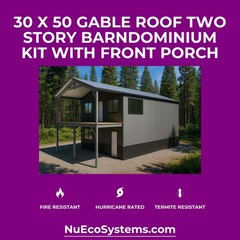 CALIFORNIA FIRE RESISTANT 30 X 50 STEEL BARNDOMINIUM / HOUSE KIT