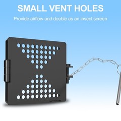 2pcs 4″ RV Bumper Cap Cover, Sewer for Camper, Black